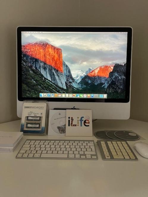 iMac 24 pouces, Computers en Software, Apple Desktops, Gebruikt, iMac, HDD, 2 tot 3 Ghz, 8 GB, Ophalen