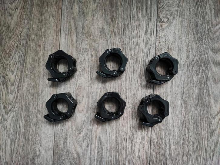 6 x halterklemmen voor 3cm baren. (Goede staat), Sport en Fitness, Fitnessmaterialen, Gebruikt, Halterstangen, Armen, Benen, Borst