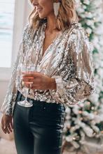 Elegante bloes met glitter - ideaal voor feestdagen (NIEUW), Kleding | Dames, ANDERE, Overige kleuren, Nieuw, Ophalen of Verzenden