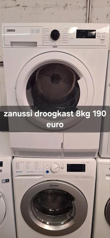 Zanussi droogkast 8kg, Elektronische apparatuur, Wasmachines, Ophalen, Zo goed als nieuw