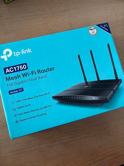 TP-Link Archer C7 draadloze mesh-router (AC1750), Computers en Software, Netwerk switches, Nieuw, Ophalen of Verzenden