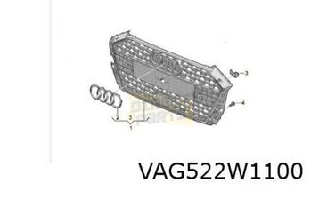 Audi A1 (11/18-) (GBA) voorbumpergrille (3FZ glanszwart) Ori beschikbaar voor biedingen