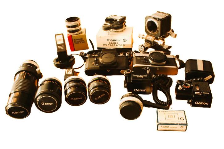 Fotografische apparatuur, Audio, Tv en Foto, Fotocamera's Analoog, Gebruikt, Spiegelreflex, Canon, Ophalen of Verzenden