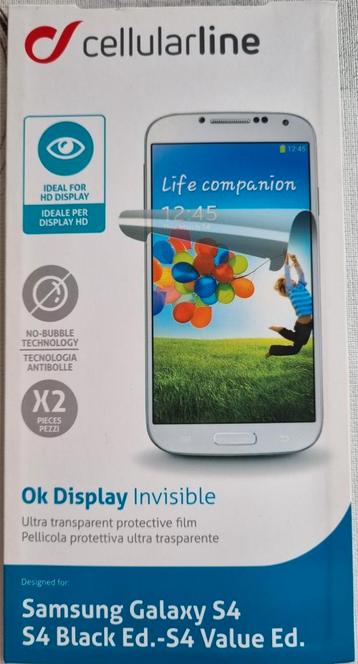 Cellularline Screen Protector voor Samsung Galaxy S4, Enlèvement ou Envoi, Neuf, Protection, Samsung