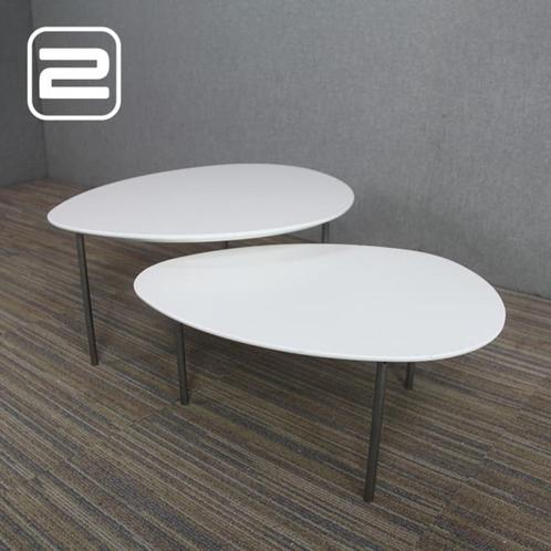 2x design STUA Eclipse bijzettafels, Huis en Inrichting, Tafels | Bijzettafels, Gebruikt, Ovaal, Minder dan 45 cm, Minder dan 55 cm