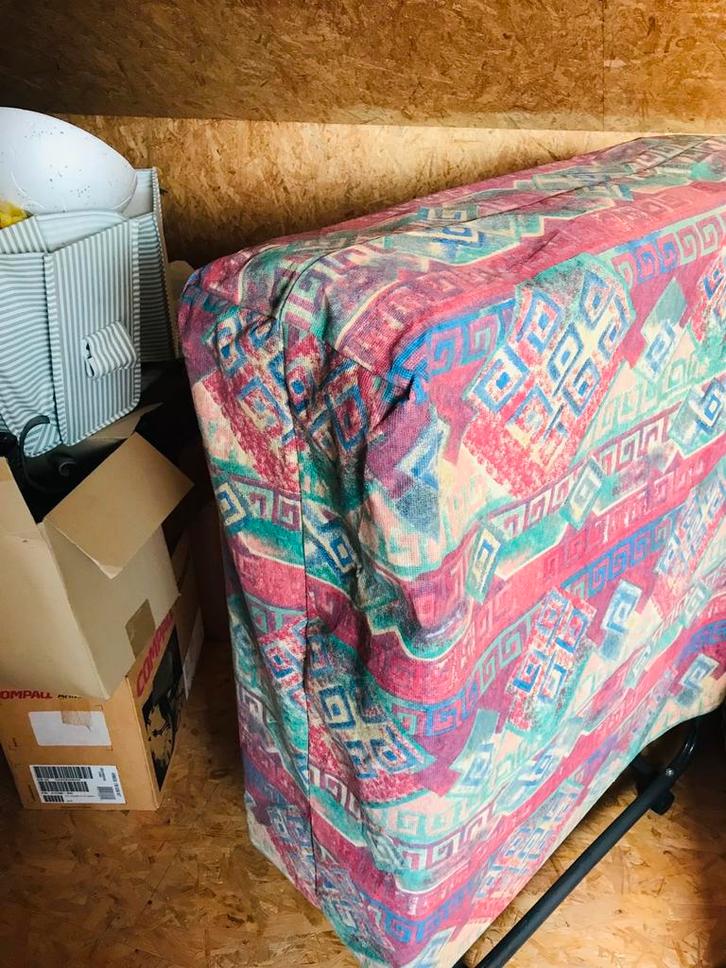 Opklapbed met matras en beschermhoes, Huis en Inrichting, Slaapkamer | Bedden, Gebruikt, Eenpersoons, 80 cm, 190 cm of minder