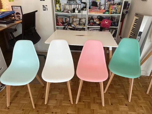 Table + chaises Sklum, Huis en Inrichting, Tafels | Eettafels, Gebruikt, Vier personen, Rechthoekig, Ophalen