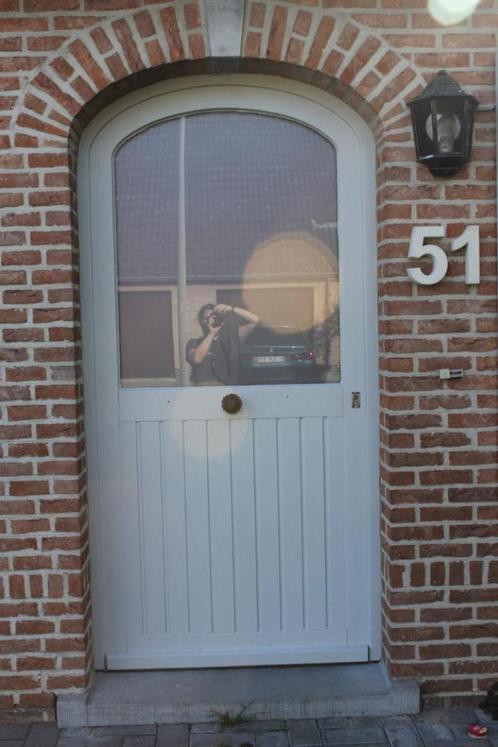 Voordeur, Doe-het-zelf en Bouw, Deuren en Vliegenramen, Gebruikt, Buitendeur, 215 cm of meer, 100 tot 120 cm, Hout, Ophalen