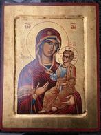 Echte icoon Maria met Kind, bladgoud (31 op 24 cm), Enlèvement ou Envoi