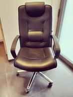 Zwarte bureaustoel uit kunstleer merk Topstar, Huis en Inrichting, Ophalen, Zo goed als nieuw, Zwart, Bureaustoel