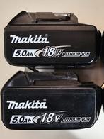 2x batteries makita 18v 5ah, Doe-het-zelf en Bouw, Ophalen, Zo goed als nieuw