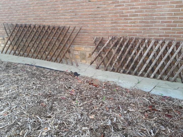 Houten afsluiting, Tuin en Terras, Palen, Balken en Planken, Nieuw, Planken, Ophalen