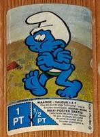 Smurfen sticker Danone 1984 Schtroumpfs Peyo, Smurfen, Ophalen of Verzenden, Plaatje, Poster of Sticker, Zo goed als nieuw