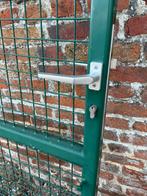 Tuinpoort tuinhek met coating en slot, Ophalen, Staal, 100 tot 150 cm, 150 tot 200 cm