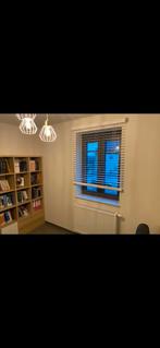 Houten jaloezie met koord (wit), Ophalen, 100 tot 150 cm, Wit, Zo goed als nieuw