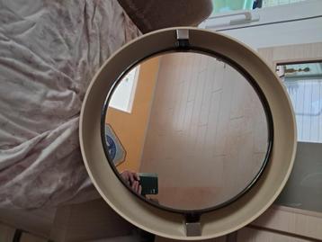 Badkamerspiegel Alibert met verlichtong, Huis en Inrichting, Ophalen, Gebruikt, Rond, 50 tot 75 cm