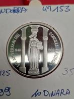 andorra 10 dinara 1999 km153 proof zilver, Postzegels en Munten, Edelmetalen en Baren, Ophalen of Verzenden, Zilver