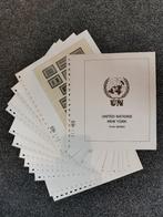 13 feuilles Lindnern drapeaux de New York des Nations Unie, Timbres & Monnaies, Timbres | Accessoires, Enlèvement ou Envoi, Album de collection