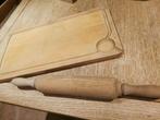 Houten deegrol en houten snijplank, Ophalen of Verzenden, Zo goed als nieuw