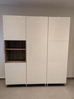 IKEA BESTÅ wandkast – 180x202cm – wit hoogglans, Huis en Inrichting, Ophalen, Gebruikt, 200 cm of meer, 150 tot 200 cm