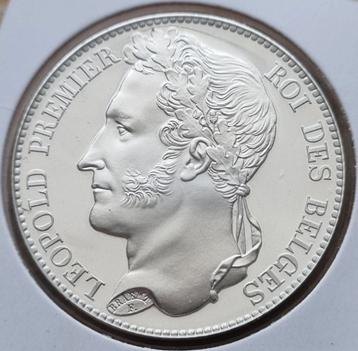 Restrike 5 Francs 1832 (Gelauwerd) Leopold I 