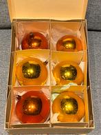 Vintage Christmas doos met 6 oude kerstballen kerst, Diversen, Ophalen of Verzenden, Zo goed als nieuw