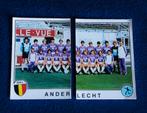 2 Panini sticker cards voetbal ' Euro 1982 - Anderlecht ', Verzamelen, Ophalen of Verzenden, Nieuw, Poster, Plaatje of Sticker
