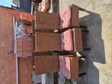 Rieten stoelen 6 stuks, Enlèvement, Comme neuf