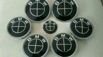 Bmw emblemen set van 7x stuks > full zwart g20 e60 e90 e39 beschikbaar voor biedingen