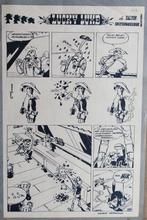 Oud stripknipsel van Lucky Luke - De Dalton spitsbroeders (', Verzamelen, Ophalen of Verzenden, Overige figuren, Gebruikt, Plaatje, Poster of Sticker