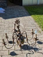 Koperen kroonluchter 6 armen, Ophalen