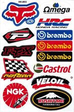 Fox Omega HRC Brembo Castrol NGK stickerset motor helm