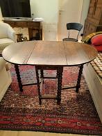 Antieke engelse plooitafel, Ophalen