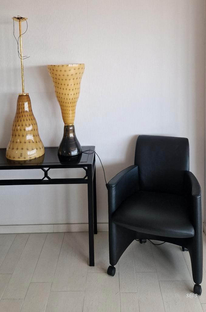 Grote originele Murano Leucos designlampen (set), Antiek en Kunst, Antiek | Glaswerk en Kristal, Ophalen