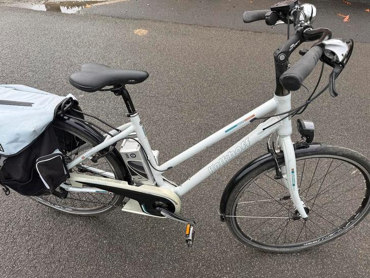 Dames e-bike Kalkhoff maat M, Fietsen en Brommers, Fietsen | Dames | Damesfietsen, Gebruikt, Overige merken, (Extra) lage instap