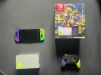 Nintendo Switch OLED Splatoon Edition, Games en Spelcomputers, Spelcomputers | Nintendo Switch, Ophalen, Zo goed als nieuw, Met 1 controller