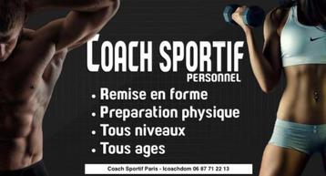 Coach sportif beschikbaar voor biedingen
