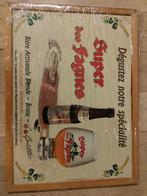 Bierreclame Super des Fagnes 63 x 46 cm, Verzamelen, Ophalen, Gebruikt, Reclamebord, Plaat of Schild, Overige merken