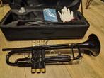 Zwarte trompet — Nieuw. incl. koffer + accessoires, Muziek en Instrumenten, Ophalen of Verzenden