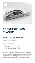 Kwalitatieve pocket gel matras Time2Sleep, 90 cm, Eenpersoons, Nieuw, Ophalen of Verzenden