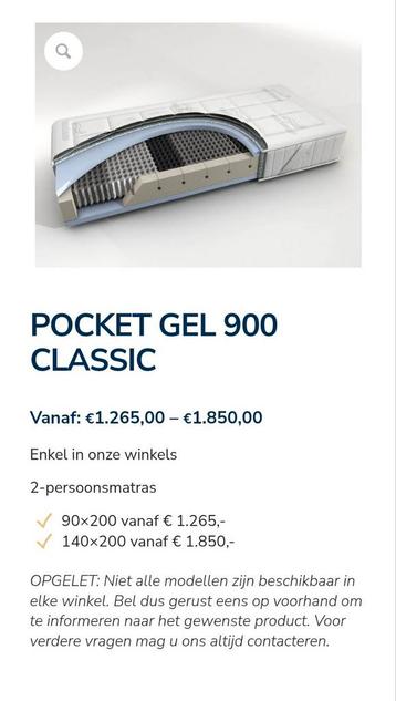 Kwalitatieve pocket gel matras Time2Sleep beschikbaar voor biedingen