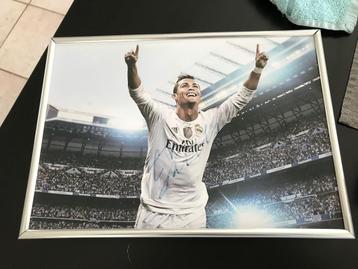 Ingelijste foto kader met handtekening C.Ronaldo met COA beschikbaar voor biedingen