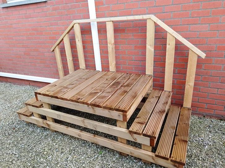 Houten trap voor stacaravan, Caravans en Kamperen, Stacaravans, Ophalen