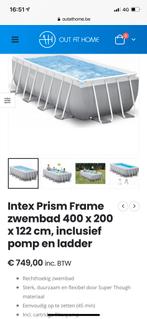 Piscine Intex - ovale - 400 cm X 200 cm X 120 cm -, Jardin & Terrasse, Comme neuf, 120 cm ou plus, Ovale, Enlèvement