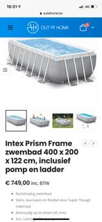 Piscine Intex - ovale - 400 cm X 200 cm X 120 cm -, Jardin & Terrasse, Piscines, Comme neuf, 120 cm ou plus, Ovale, Enlèvement