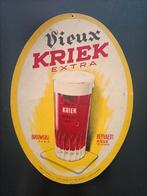 reclame reclamebord vieux kriek extra Heyvaert Asse vintage, Gebruikt, Ophalen of Verzenden
