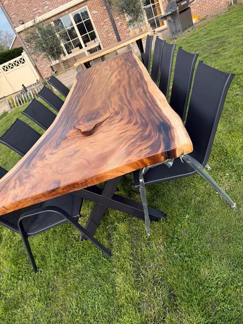 Suar exclusief xxl 3m50 x 1.10-1.36m, Tuin en Terras, Tuintafels, Nieuw, Ophalen