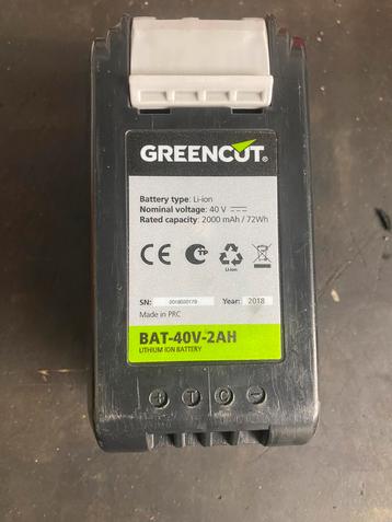 Batterij Greencut 40V met oplader