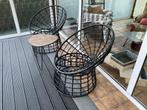Terras zetels, Tuin en Terras, Kunststof, Gebruikt, Stoel, Tuinset