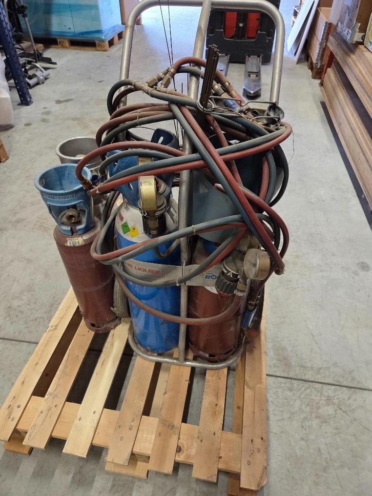 lastoestel met zuurstof en acetyleen, Doe-het-zelf en Bouw, Gereedschap | Lasapparaten, Gebruikt, Ophalen